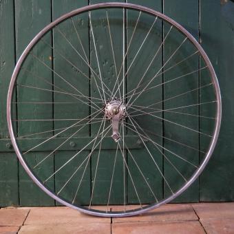 Hinterrad, 28 Zoll (622mm), für Sportrad, Bj. 1963, RIGIDA Stahl-Felge, verchromt, Komet-Nabe, gebr. 