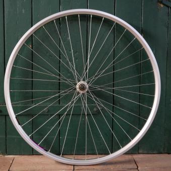 Vorderrad, 28 Zoll (622mm), ALESA 9019 Alu-Felge, silber, Hohlkammer, BITEX IDEAL Nabe, NOS 