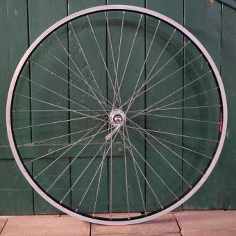 Vorderrad, 28 Zoll (622mm), STOPPPPP Alu-Felge, schwarz, SOVOS Nabe, gebr. 