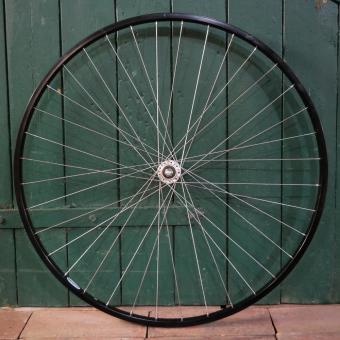 Vorderrad, 28 Zoll (622), für Sportrad, GRÜNERT Alu-Felge schwarz, Alu-Nabe, NOS 