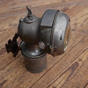 Karbidlaterne "Balaco", gr. Ausführung, vernickelt, 1920er Jahre, gebraucht 