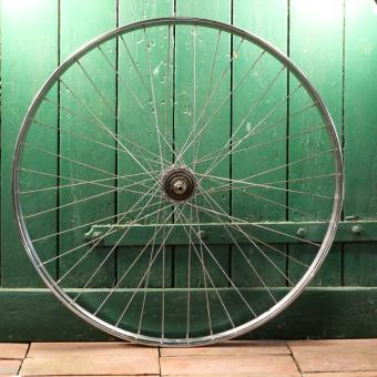 Laufrad hinten, 28 Zoll (635mm), Westwood chrom "Raleigh", Breite ca. 37mm, Sturmey Archer 3-Gang  
