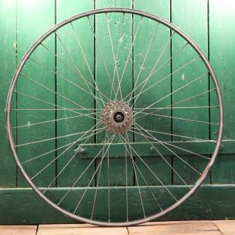 Hinterrad 27 Zoll (630), "F.I.R. Alkor" für Schlauchreifen, 80er Jahre, Nabe "Maillard", gebr. 