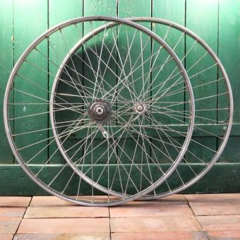 Laufradsatz 26 Zoll (590), 1980er/90er J., Westwoodfelgen Niro, "Sachs" 3-Gang, alte Neuware  