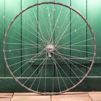 Hinterrad 27 Zoll (630), "Mavic G.E.L.280" für Schlauchreifen, 70er/80er Jahre, Nabe "Gipiemme", gebr. 