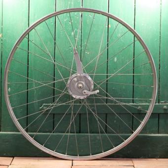 Vorderrad, 28 Zoll (635mm), RALEIGH Westwood-Felge chrom, STURMEY ARCHER Trommelbremsnabe, NOS 