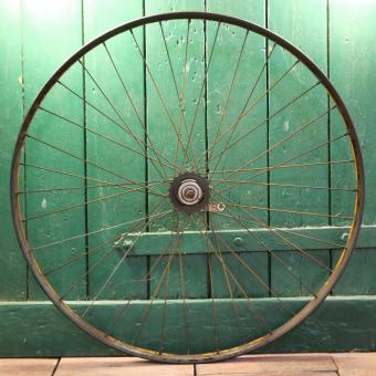 Hinterrad 28 x 1 1/2 (635), Stahlfelge für Wulstbereifung, 1933, gebr. 