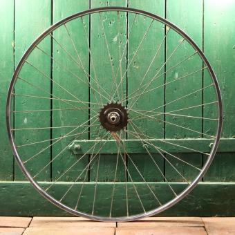 Hinterrad 28 Zoll (622), 1980er/90er J., Felge Rigida, Nabe Torpedo 3-Gang, gebr. 