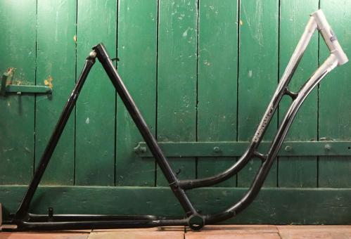 Fahrrad - Damenrahmen Schwanenhalsform "Dürkopp" 28 Zoll, Ende 1950er J., Originallack 