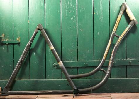 Fahrrad - Damenrahmen Schwanenhalsform "Wittekind" 28 Zoll, 1960er J., Originallack 