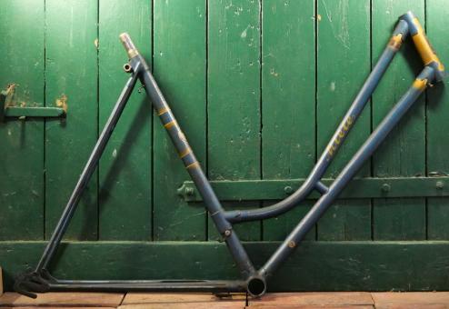 Fahrrad - Damenrahmen sportl. Form "Miele", 1950er J., 28 Zoll, Originallack 