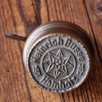Fahrrad/Moped Klingel Deckel "Heinr. Busse, Hainholz", orig. 1910er/20er Jahre, gebraucht 