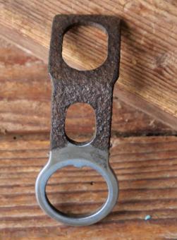 Carbidlaternenhalter/Winkelhalter, Wanderer, verchromt, orig. 1930er Jahre, gebr. 