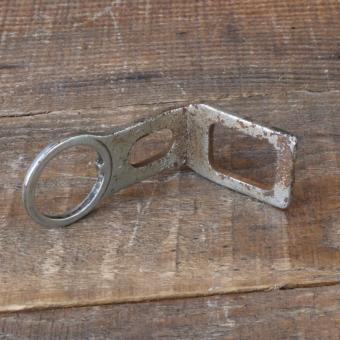 Carbidlaternenhalter/Winkelhalter, verchromt, orig. 1920er - 30er J., gebr. 