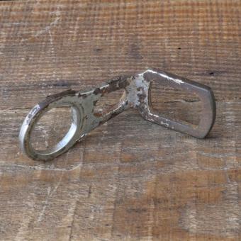 Carbidlaternenhalter/Winkelhalter, verchromt, orig. 1920er - 30er J., gebr. 