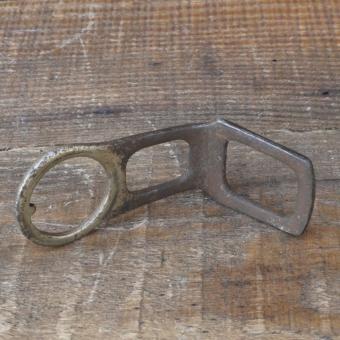 Carbidlaternenhalter/Winkelhalter, vernickelt, orig. 1910er - 20er J., gebr. 