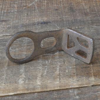 Carbidlaternenhalter/Winkelhalter, ohne Galvanik, orig. 1910er - 30er J., gebr. 