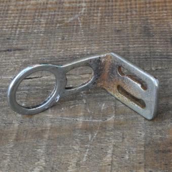 Carbidlaternenhalter/Winkelhalter, verchromt, orig. 1920er - 30er J., gebr. 