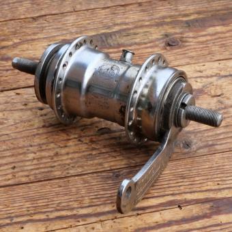 Nabe Hinterrad Fahrrad, F+S Torpedo Mod. 09 , Bj. 1953, verchromt, gebraucht 