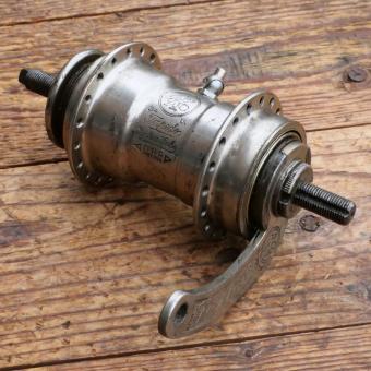 Nabe Hinterrad Fahrrad, F+S Torpedo Mod. 09 , Bj. 1934, vernickelt, gebraucht 