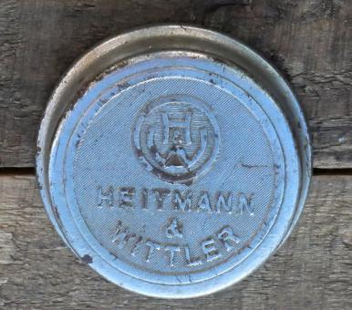 Fahrrad/Moped Klingel Deckel "HEITMANN & WITTLER", orig. 50er Jahre, verchromt, ohne Unterteil, ggf. Gebrauchsspuren 