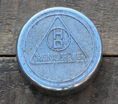 Fahrrad/Moped Klingel Deckel " HD ORIGINAL DREWER", orig. 30er Jahre, verchromt, ohne Unterteil, siehe Bilder 