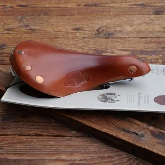 Sattel "Brooks professional S", Damen, für Rennrad, Leder, braun, Breite ca. 18 cm, Länge ca. 24cm, Neuware 