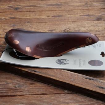 Sattel "Brooks professional", Herren, für Rennrad, Leder, braun, Breite ca. 15 cm, Länge ca. 29cm, Neuware 