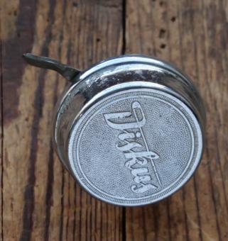 Fahrrad/Moped Klingel DISKUS, orig. 1950er Jahre, verchromt, Durchmesser 60 mm, gebr. 