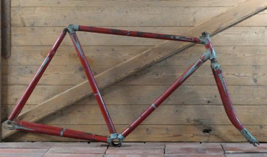 Fahrradrahmen, 28 Zoll, Herrenausführung, sehr stabile Ausf., 1920er/30er Jahre 