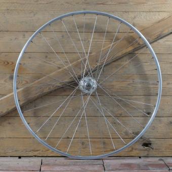 Vorderrad 28 Zoll (622), 70er J., für Rennrad, MAVIC Module-E Drahtreifenfelge, Nabe: PELISSIER Hochflansch, gebr. 