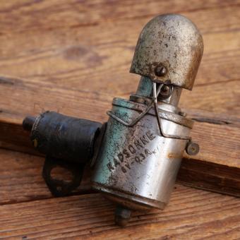 Dynamo Radsonne, gr. Ausführung, orig. 1930er Jahre, Rechtsläufer, 6V/0,3A, verchromt, gebr. 