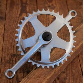 Tretlager universal für Kinderrad, orig. 80er/90er Jahre, verchromt, BSA Vierkantlager, gebr. 