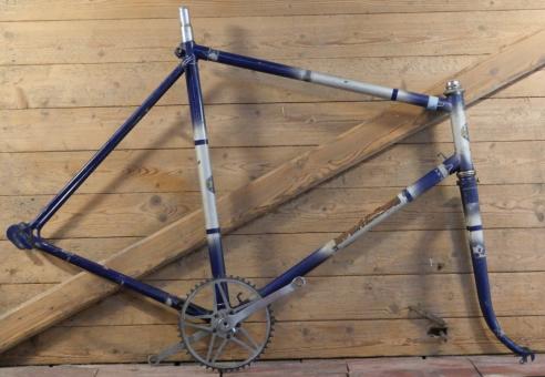 Fahrradrahmen HOFFMANN/Berlin, für hochwertiges Sportrad, Herren, 26 Zoll Halbballon, Stahl, 50er J., gebr. 