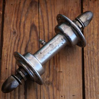 Nabe Vorderrad Fahrrad, PRÄNAFA, verchromt, 30er-60er J., für Transportrad, gebraucht 