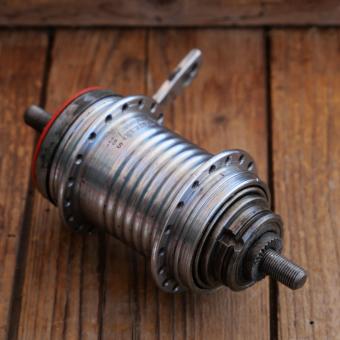 Nabe Hinterrad Fahrrad, F&S Torpedo Automatic 2-Gang, verchromt, 70er/80er J., 20-24 Zoll, gebraucht 