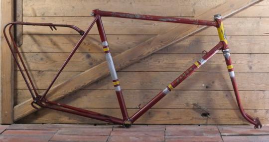 Fahrradrahmen BAUER Mod. Brillant, Herrenausführung, Sportrad, 50er J., 28 Zoll, gebr. 