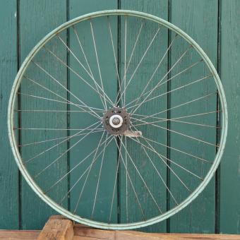 Hinterrad 28 Zoll (622) für Drahtbereifung, original 50er J., NSU-Nabe, gebr. 