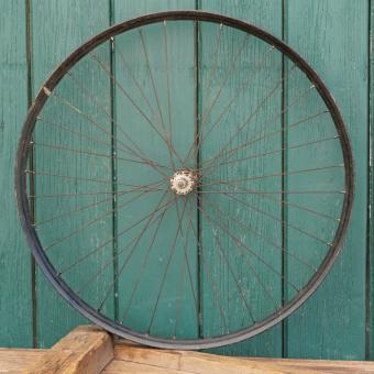 Vorderrad 26 Zoll (559) für OPEL Ballonrad, 30er J., F&S-Nabe verchromt, gebr. 