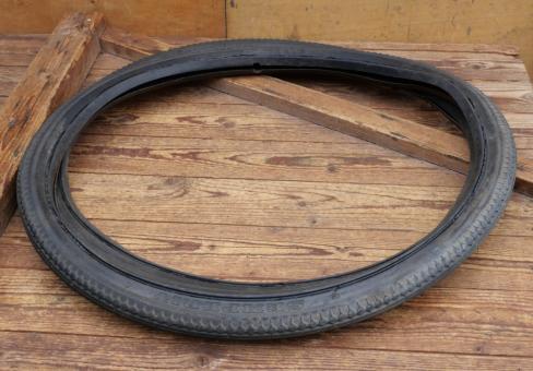 Reifensatz Fahrrad, SEMPERIT Rex, 26 x 1 1/2, Wulst, 30er-50er Jahre, schwarz, gebr. 