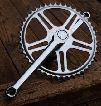 Tretlager THUN, universell für Tourenrad, orig. 70er/80er Jahre, verchromt, Thompson-Lager, gebr. 