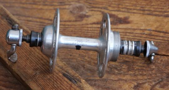 Nabe Hinterrad Fahrrad, CAMPAGNOLO Record Hochflansch, original 70er/80er J., gebraucht 