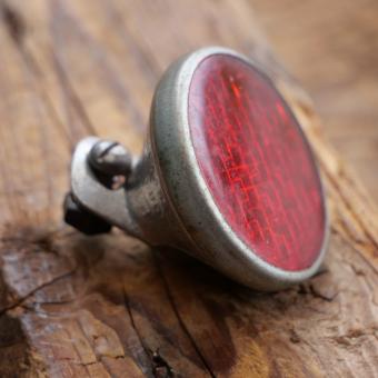 Rückstrahler NORDLICHT, orig. 30er Jahre, Aluguss, Echtglas, hochwertig, NOS 