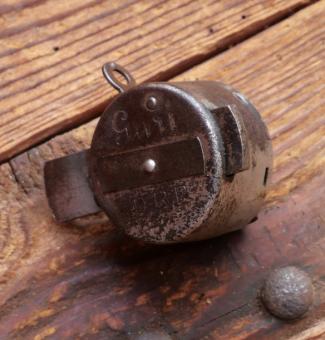 Speichenschloss, GURI, vernickelt, orig. 20er/30er Jahre, gebr. 