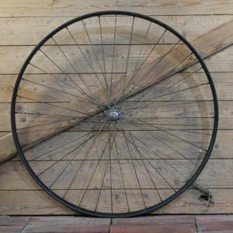 Vorderrad 28 Zoll (635), für Wulstbereifung, original 30er J., Nabe verchromt, gebr. 