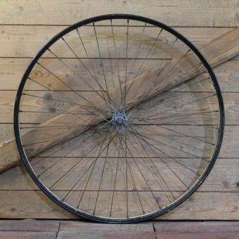 Vorderrad 26 Zoll (559), für Drahtbereifung Ballonrad, original 30er J., F&S-Nabe verchromt, gebr. 