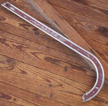 Kettenschutz ADLER, Aluminium, weinrot, Länge ca. 53 cm, orig. 50er J., gebr. 