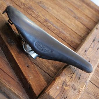 Sattel FRECCIA D`ORO, für Rennrad, Kunststoff, schwarz, original 1970er/80er  Jahre,  gebr. 