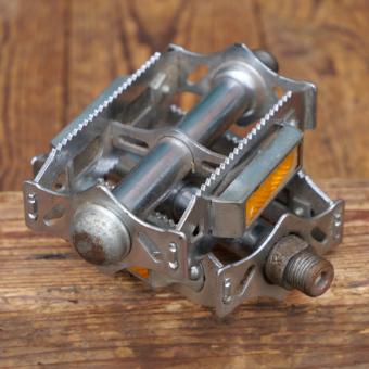 Pedale K-B, für Sportrad, verchromt, original 70er/80er Jahre, gebr. 