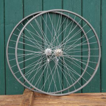 Laufradsatz für Drahtbereifung 28 Zoll (622), 1980er J., für Rennrad, MAVIC Felgen und Naben, gebr. 